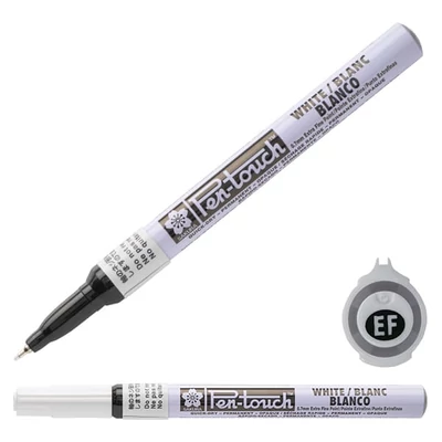 Sakura Pen-Touch marker lac, extra fine (0,7 mm) - white