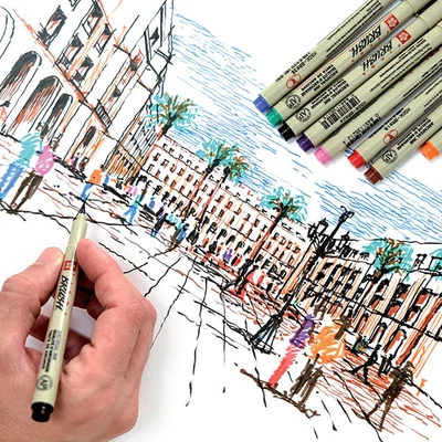 Sakura Pigma Brush marker pensulă  - culori diverse