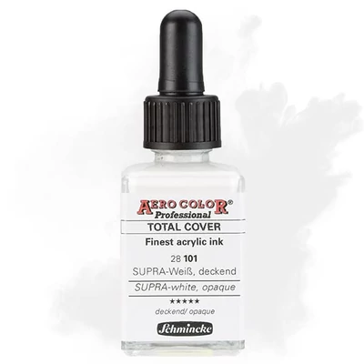 Schmincke AERO COLOR Professional vopsea aerograf , 28 ml - 101, SUPRA-white, opaque
