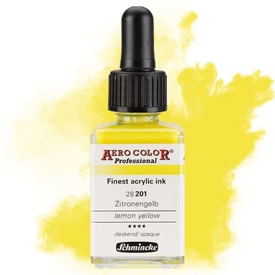 Schmincke AERO COLOR Professional vopsea aerograf , 28 ml - 201, lemon yellow