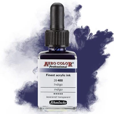Schmincke AERO COLOR Professional vopsea aerograf , 28 ml - 400, indigo