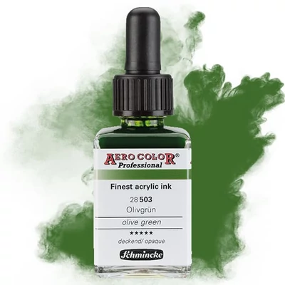 Schmincke AERO COLOR Professional vopsea aerograf , 28 ml - 503, olive green