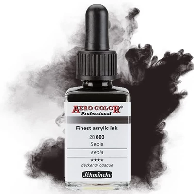 Schmincke AERO COLOR Professional vopsea aerograf , 28 ml - 603, sepia