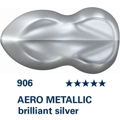Schmincke AERO COLOR Professional vopsea aerograf , 28 ml - 906, AERO METALLIC brilliant silver