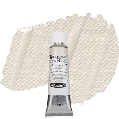 Schmincke Akademie vopsea acrilică, 60 ml - 115, mineral white