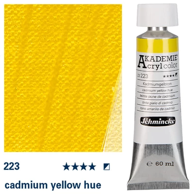 Schmincke Akademie vopsea acrilică, 60 ml - 223, cadmium yellow hue
