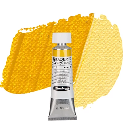 Schmincke Akademie vopsea acrilică, 60 ml - 225, chrome yellow hue