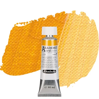 Schmincke Akademie vopsea acrilică, 60 ml - 228, cadmium yellow hue deep