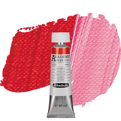 Schmincke Akademie vopsea acrilică, 60 ml - 333, vermilion red