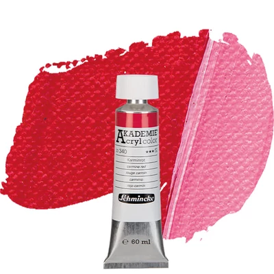 Schmincke Akademie vopsea acrilică, 60 ml - 340, carmine red