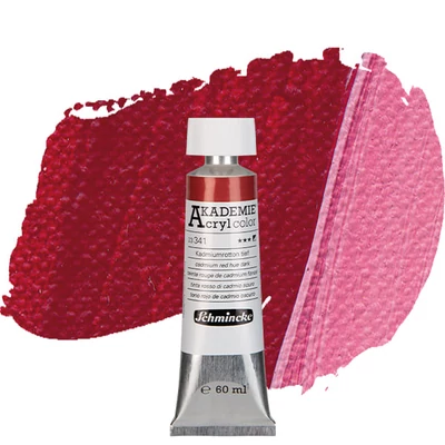 Schmincke Akademie vopsea acrilică, 60 ml - 341, cadmium red hue dark