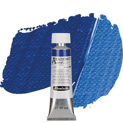 Schmincke Akademie vopsea acrilică, 60 ml - 443, cobalt blue hue deep