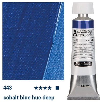Schmincke Akademie vopsea acrilică, 60 ml - 443, cobalt blue hue deep