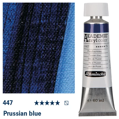 Schmincke Akademie vopsea acrilică, 60 ml - 447, prussian blue