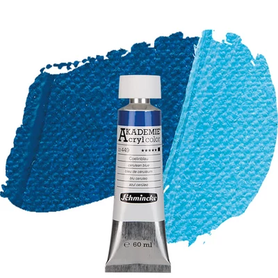 Schmincke Akademie vopsea acrilică, 60 ml - 449, cerulean blue