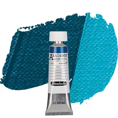 Schmincke Akademie vopsea acrilică, 60 ml - 450, turquoise