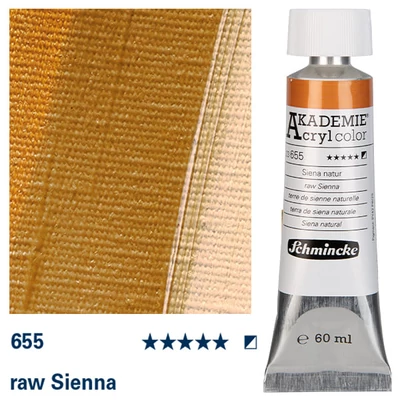 Culori acrilice Schmincke Akademie, 60 ml - 655, raw sienna
