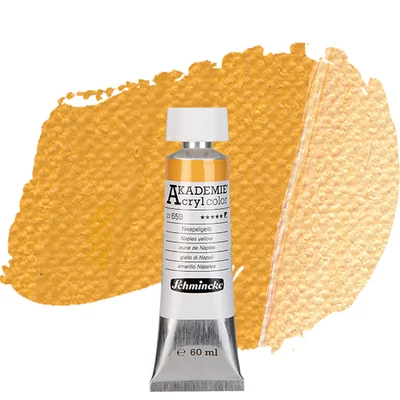 Schmincke Akademie vopsea acrilică, 60 ml - 659, naples yellow