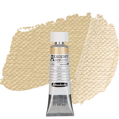 Schmincke Akademie vopsea acrilică, 60 ml - 660, buff titanium deep