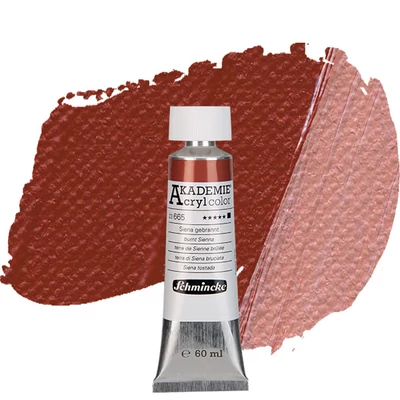 Schmincke Akademie vopsea acrilică, 60 ml - 665, burnt sienna