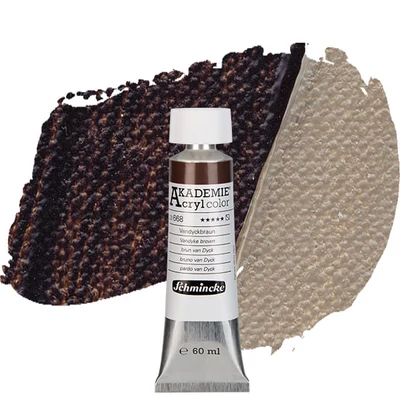Schmincke Akademie vopsea acrilică, 60 ml - 668, vandyke brown