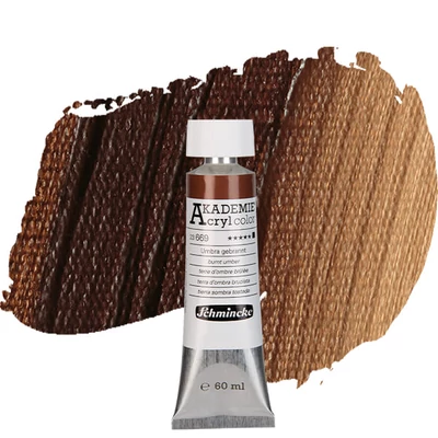 Schmincke Akademie vopsea acrilică, 60 ml - 669, burnt umber