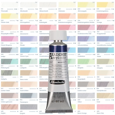 Schmincke Akademie akrilfesték, 60 ml - 111, titanium white