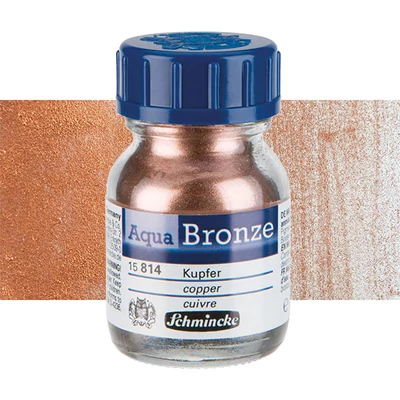 Pudra cu efect metalic Schmincke Aqua Bronze, 20 ml - 814, cupru