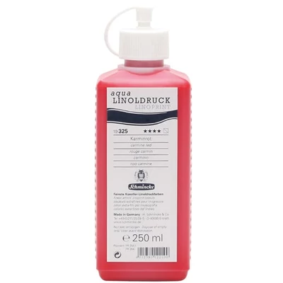 Vopsea linogravură Schmincke Aqua Linoprint, 250 ml - 325, carmine red