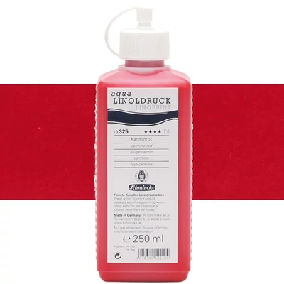 Vopsea linogravură Schmincke Aqua Linoprint, 250 ml - 325, carmine red