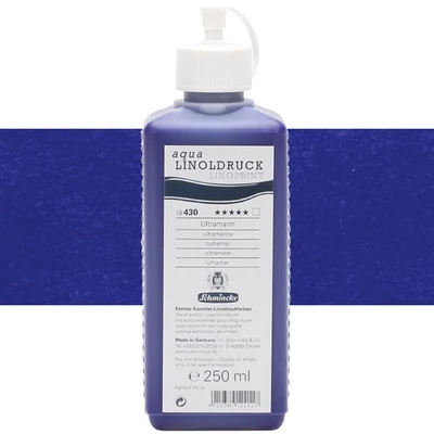 Vopsea linogravură Schmincke Aqua Linoprint, 250 ml - 430, ultramarine