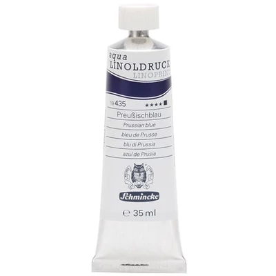 Schmincke Aqua Linoprint vopsea linogravură  35 ml - 435, prussian blue