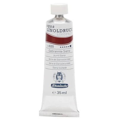 Schmincke Aqua Linoprint vopsea linogravură  35 ml - 620, burnt sienna