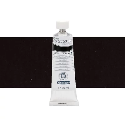 Schmincke Aqua Linoprint vopsea linogravură  35 ml - 735, ivory black