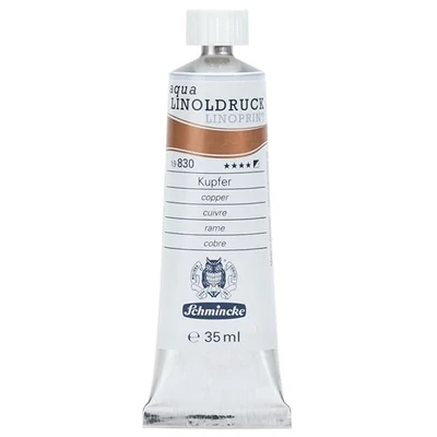 Vopsea linogravură Schmincke Aqua Linoprint, 35 ml - 830, copper