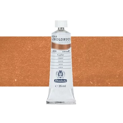 Vopsea linogravură Schmincke Aqua Linoprint, 35 ml - 830, copper