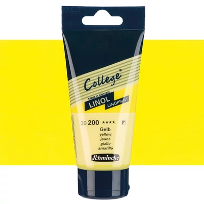 Schmincke College Linol vopsea linogravură , 75 ml - 200, yellow