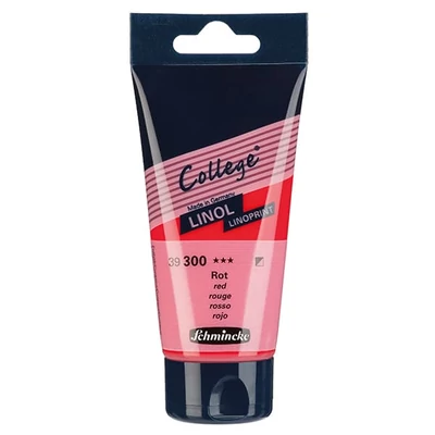 Schmincke College Linol vopsea linogravură , 75 ml - 300, red