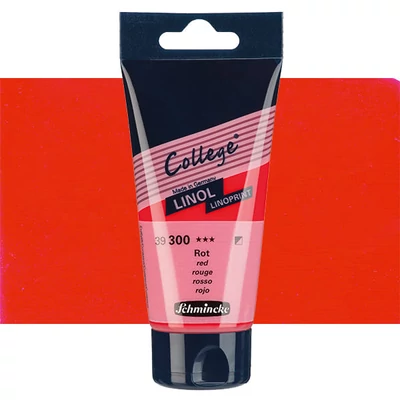 Schmincke College Linol vopsea linogravură , 75 ml - 300, red
