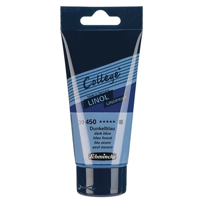 Schmincke College Linol vopsea linogravură , 75 ml - 450, dark blue