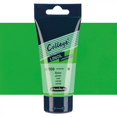 Schmincke College Linol vopsea linogravură , 75 ml - 550, green