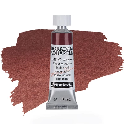 Schmincke Horadam culori acuarelă în tub 15 ml - 645, indian red, granulate