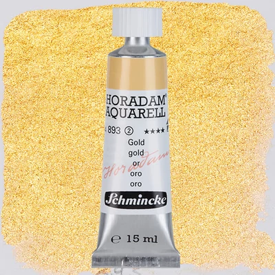 Schmincke Horadam culori acuarelă în tub 15 ml - 893, gold