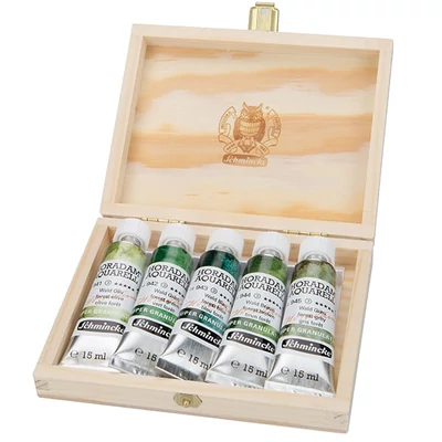 Set Culori acuarelă  Schmincke Horadam, super granulare - 5x15 ml, Forest