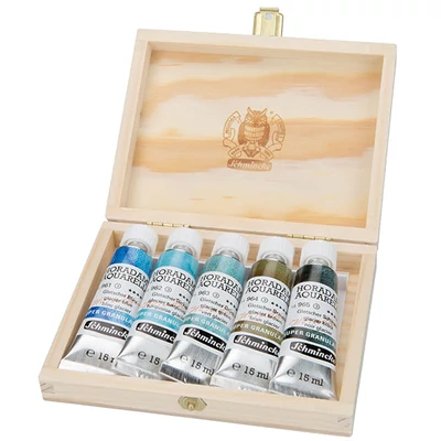 Set de Culori acuarelă  Schmincke Horadam, super granulate - 5x15 ml, Glacier