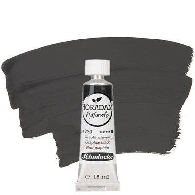 Schmincke Horadam Naturals culori acuarelă în tub 15 ml - 730, graphite black