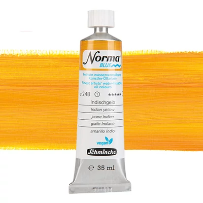 Schmincke Norma Blue vegan Culori ulei solubile în apă, 35 ml - 248, indian yellow