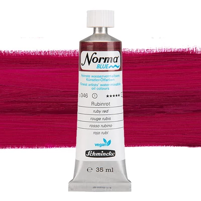 Schmincke Norma Blue vegan Culori ulei solubile în apă, 35 ml - 346, ruby red