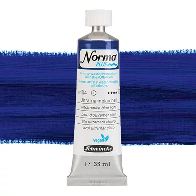 Schmincke Norma Blue vegan Culori ulei solubile în apă, 35 ml - 404, ultramarine blue light