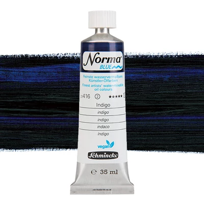 Schmincke Norma Blue vegan Culori ulei solubile în apă, 35 ml - 416, indigo